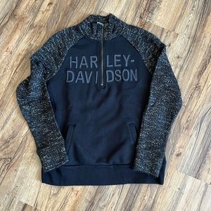 Harley Davidson quarter zip pull over